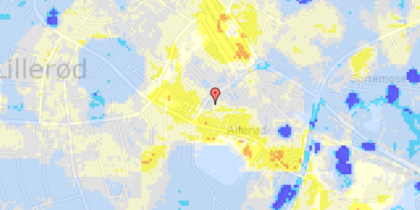 Ekstrem regn på Prins Valdemars Alle 4, 3. 2