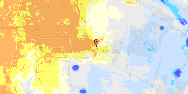 Ekstrem regn på Lyngbyvej 148