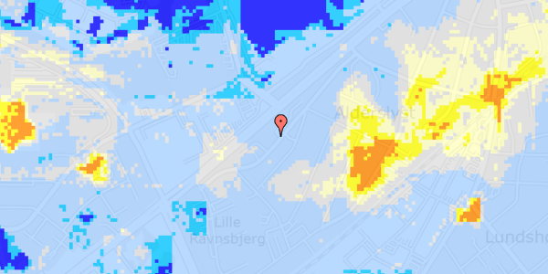 Ekstrem regn på Vestre Kongevej 4A