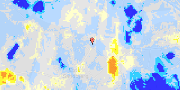 Ekstrem regn på Sandbjergvej 77