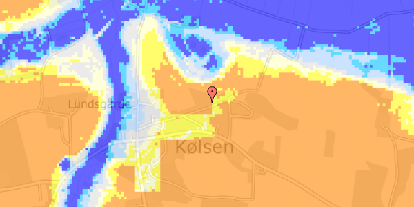 Ekstrem regn på Hvidbjergvej 7B