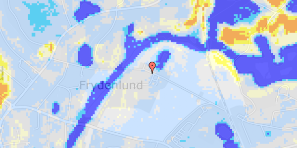 Ekstrem regn på Frydenlunds Alle 15B