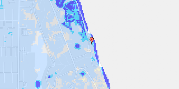 Ekstrem regn på Strandalleen 130