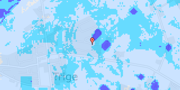 Ekstrem regn på Byhøjengen 58