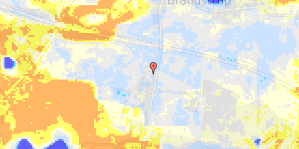 Ekstrem regn på Brandstrupvej 43