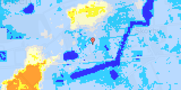 Ekstrem regn på Engvangsvej 41