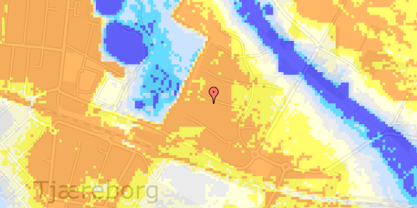 Ekstrem regn på Ejlif Krogagers Vej 70