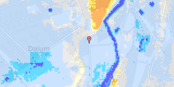 Ekstrem regn på Dalumvej 105F