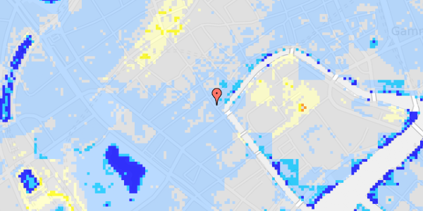 Ekstrem regn på Frederiksholms Kanal 4, 2. th