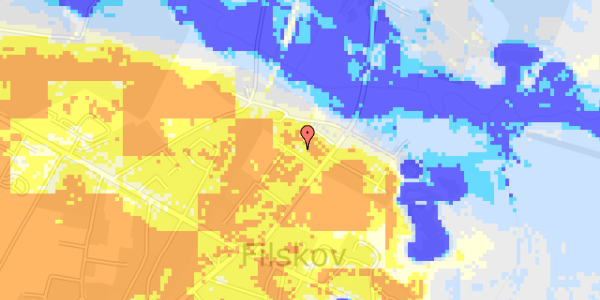 Ekstrem regn på Sognegårdsvej 4B