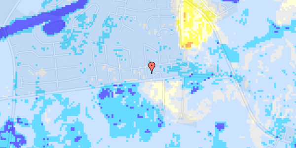 Ekstrem regn på Østergårds Alle 14