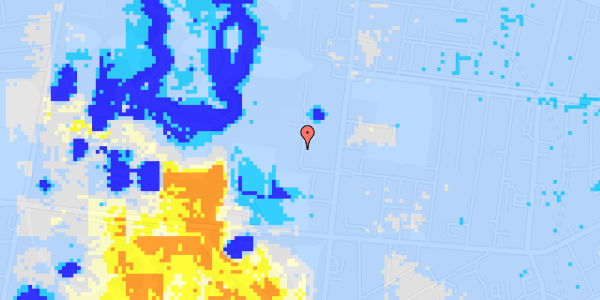 Ekstrem regn på Pile Alle 12B