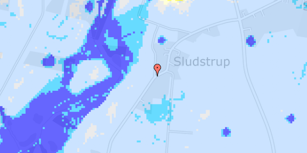 Ekstrem regn på Sludstrupvej 14C