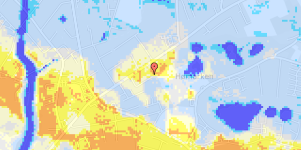 Ekstrem regn på Nyborgvej 176A