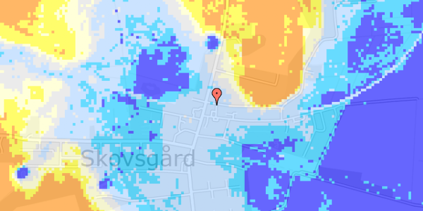 Ekstrem regn på Nordvangsvej 2, 1. th