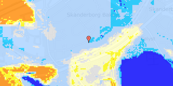 Ekstrem regn på Kristiansbakken 22