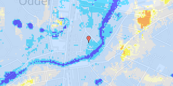 Ekstrem regn på Aaholmsgade 6, 1. 1