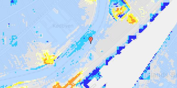 Ekstrem regn på Carsten Niebuhrs Gade 22, st. 