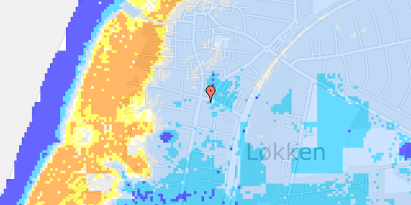 Ekstrem regn på Danmarksgade 2A