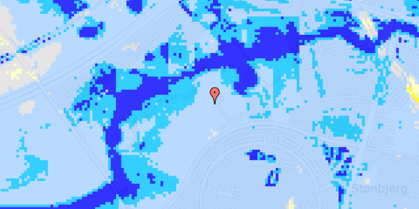 Ekstrem regn på Lykkebækvej 10