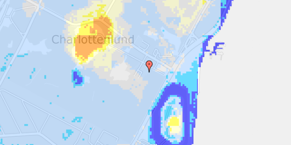 Ekstrem regn på Jægersborg Alle 1E