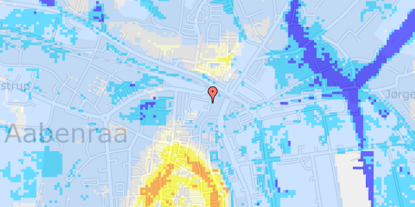 Ekstrem regn på Jernbanegade 11