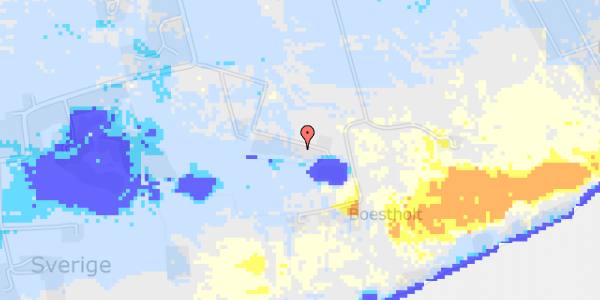 Ekstrem regn på Kysthaven 36