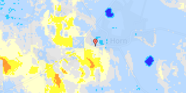 Ekstrem regn på Hornvej 54A