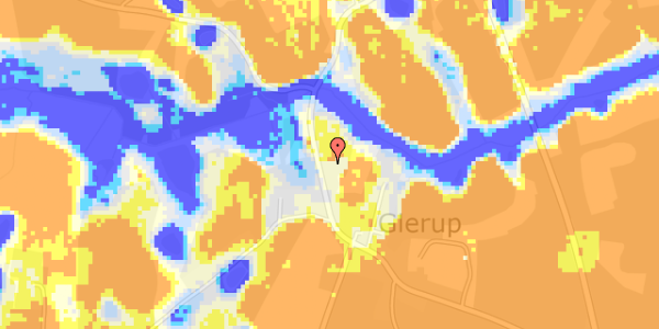 Ekstrem regn på Glerupvej 98