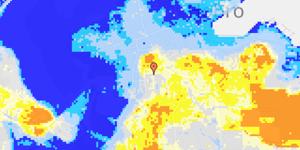 Ekstrem regn på Morellgade 10D