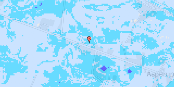 Ekstrem regn på Hovedvejen 211A