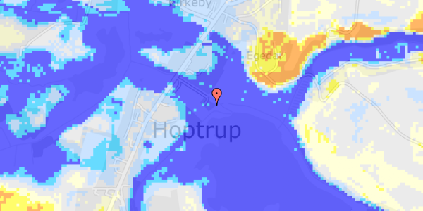 Ekstrem regn på Hoptrup Hovedgade 13A