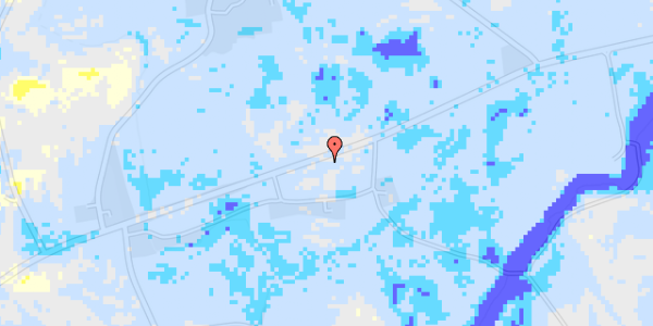 Ekstrem regn på Hoptrup Næsvej 20