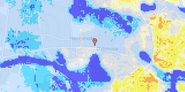 Ekstrem regn på Rugårdsvej 727