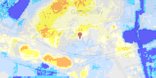 Ekstrem regn på Ingemanns Alle 59