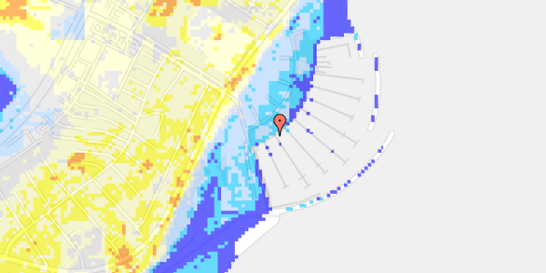 Ekstrem regn på Egå Marina 230