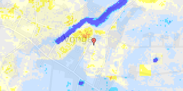 Ekstrem regn på Vonge Skovvej 16