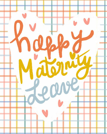 maternity leave card