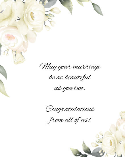 Online Wedding Cards - Signed By Your Remote Team - GroupGreeting