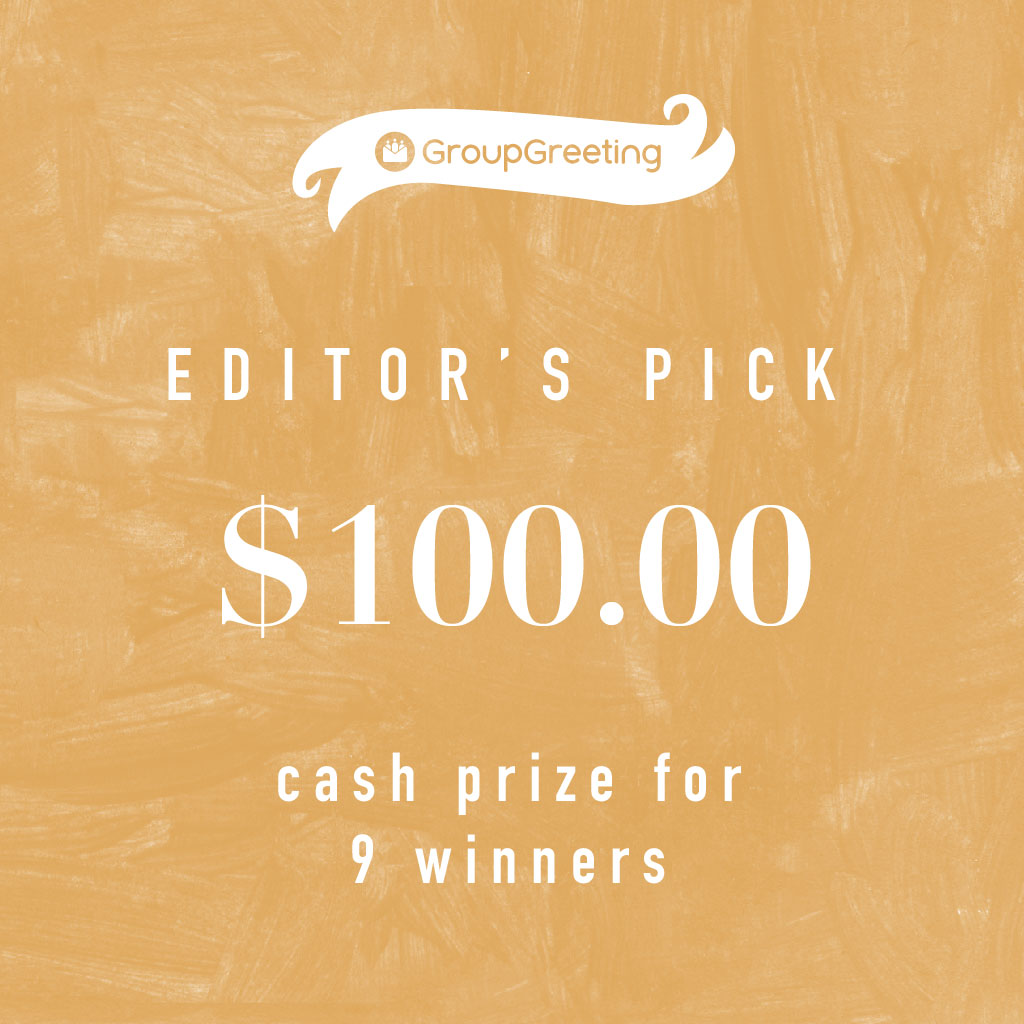 GroupGreeting Design Challenge editor's pick prize