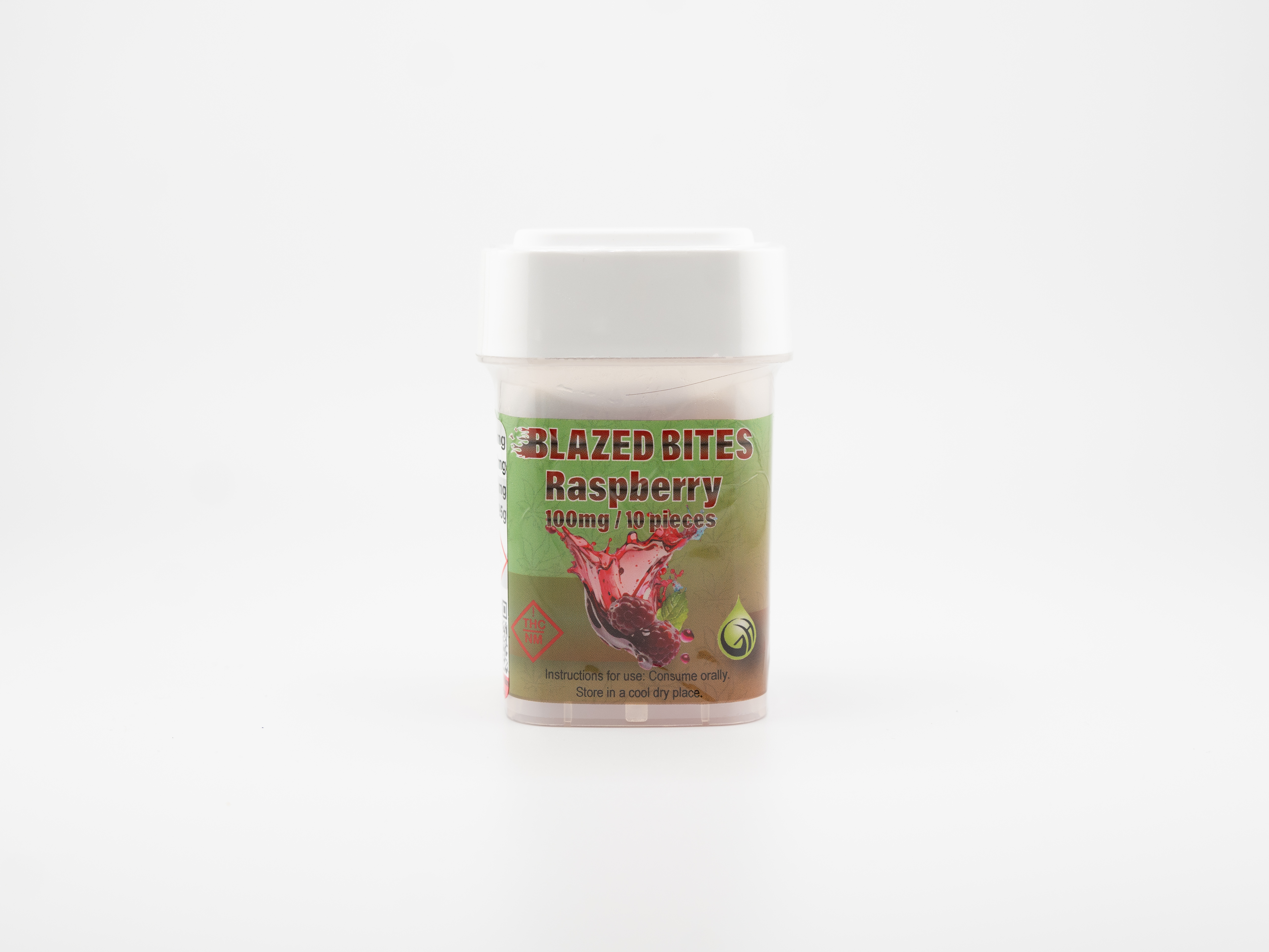GH BLAZE BITES RASPBERRY 100MG