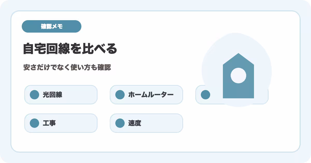 自宅回線の比べ方