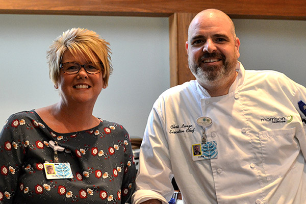 Trudi Nowlin and Executive Chef Chris Lanza