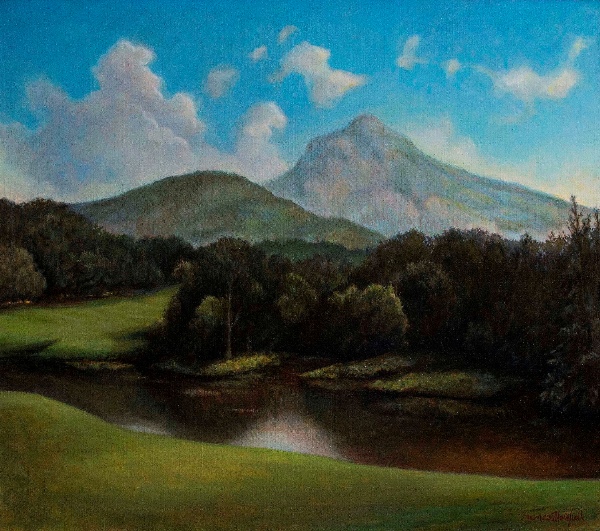 CREATIVE AGE ART EXHIBIT: Frances Hairfield's "Linville View of Grandfather Mt."