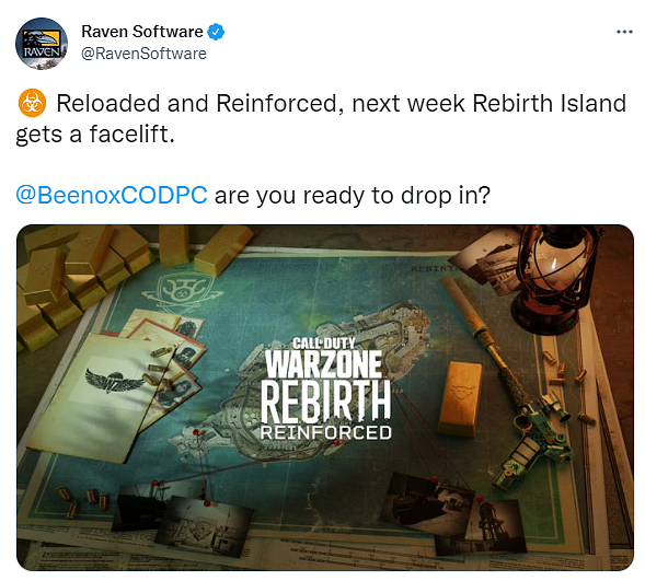 Příští týden dojde na úpravu Rebirth Island ve Warzone