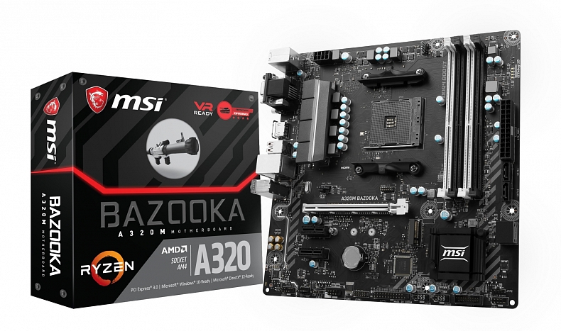 MSI uvádí základní desky pro Ryzen s čipsetem A320