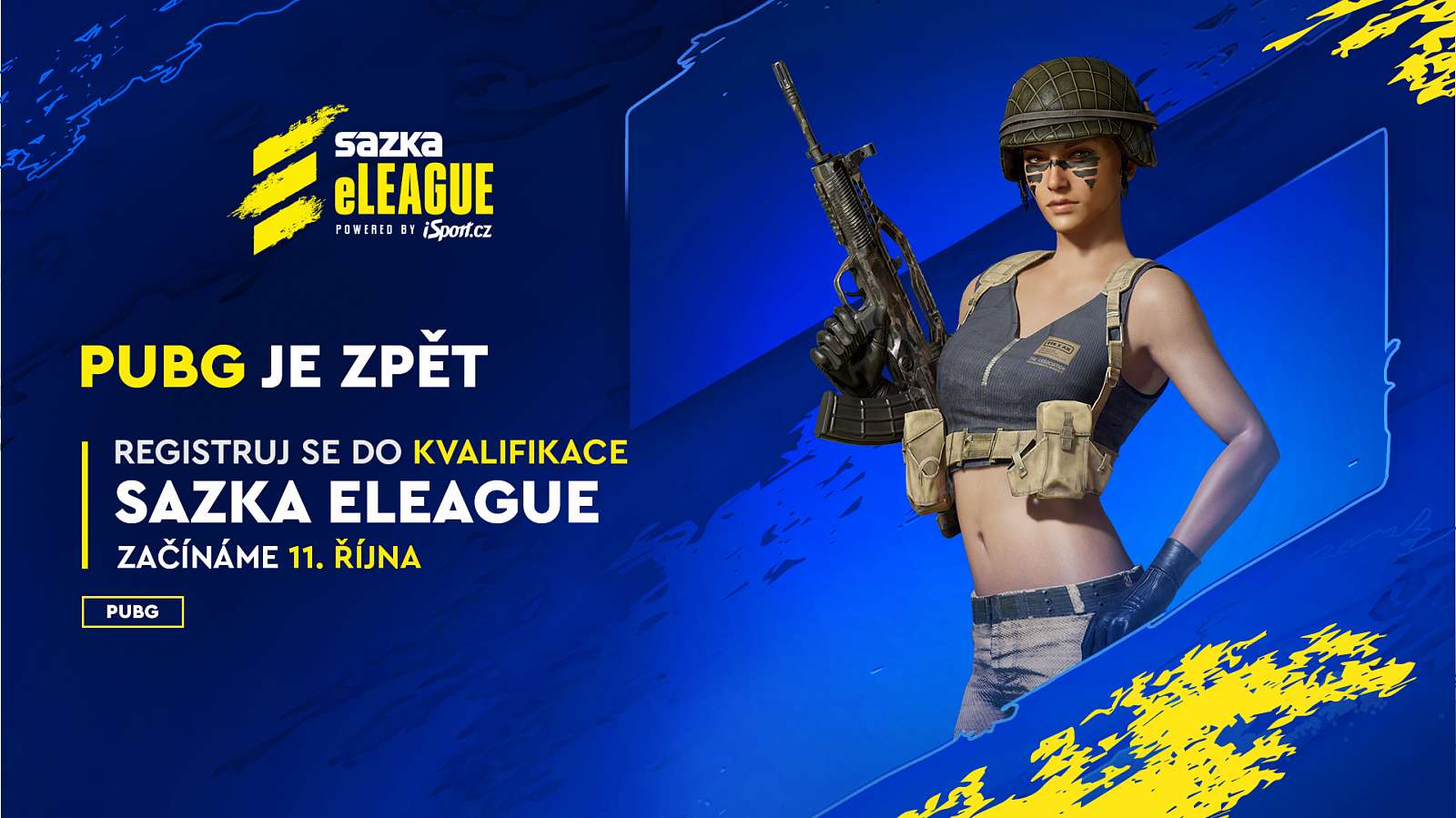 Sazka eLEAGUE PUBG pokračuje i na podzim! Ve hře je 300 tisíc korun.