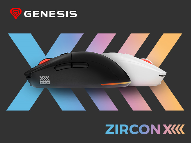 Nová, plně nastavitelná myš GENESIS Zircon XIII. Hra teprve začíná