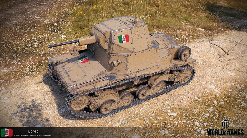 Fotky italských tanků tier I až X