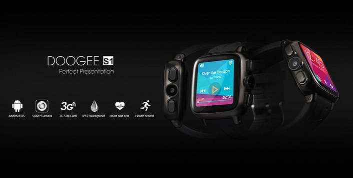 Chytré hodinky Doogee Smart Watch S1 s podporou 3G připojení nyní v nabídce CZC.cz
